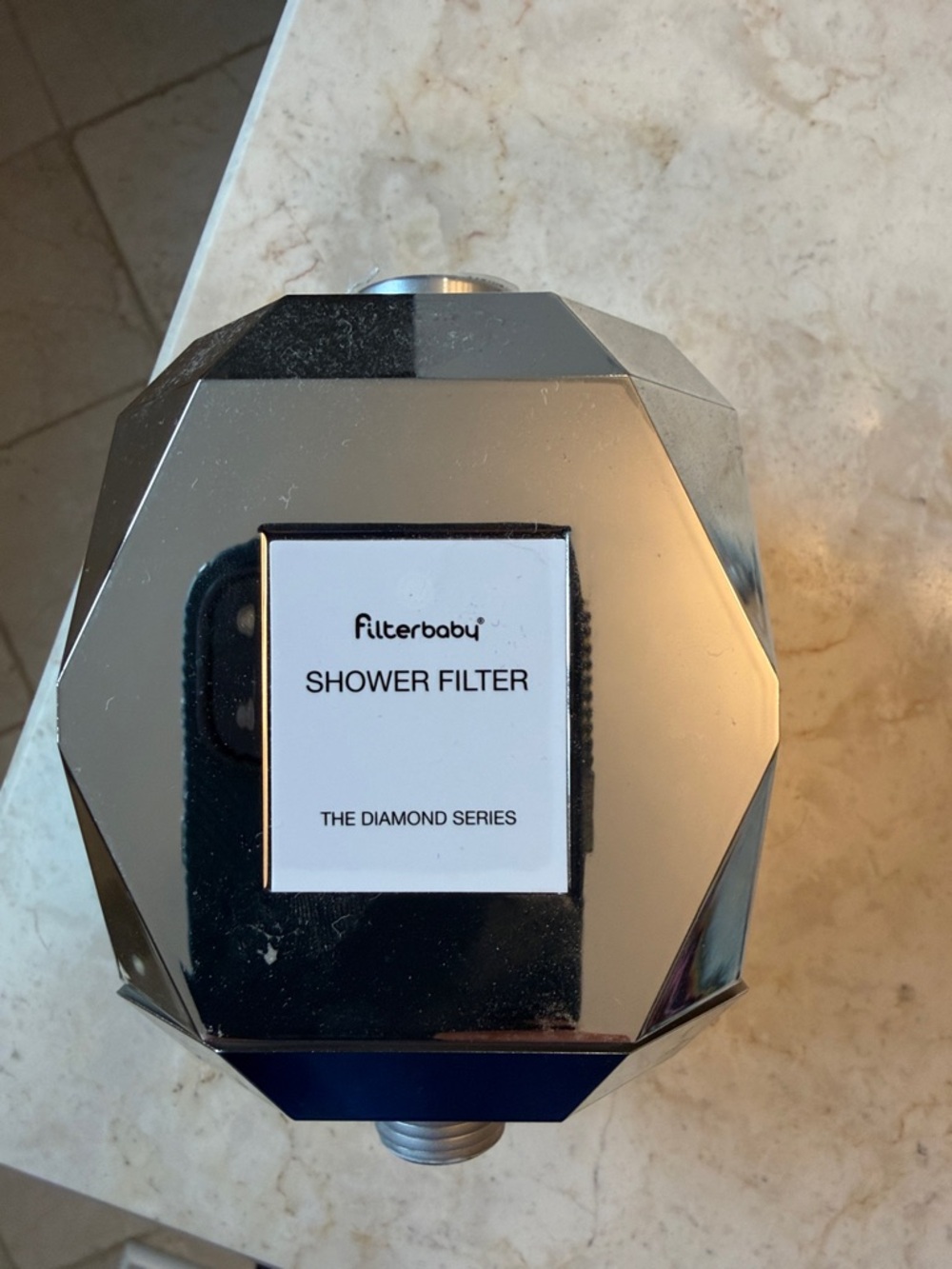 Diamond Series Chrome Shower Filter